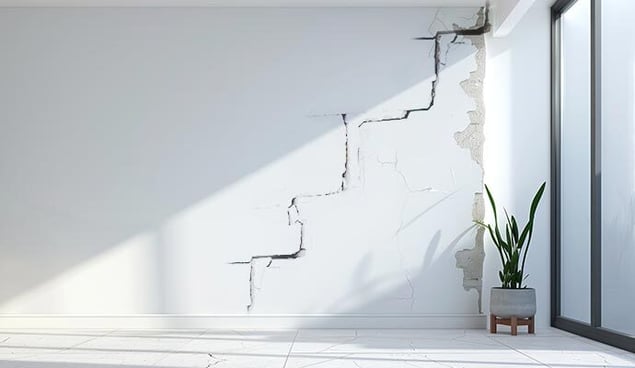 5. Retakan Tangga (Stair-Step Cracks)